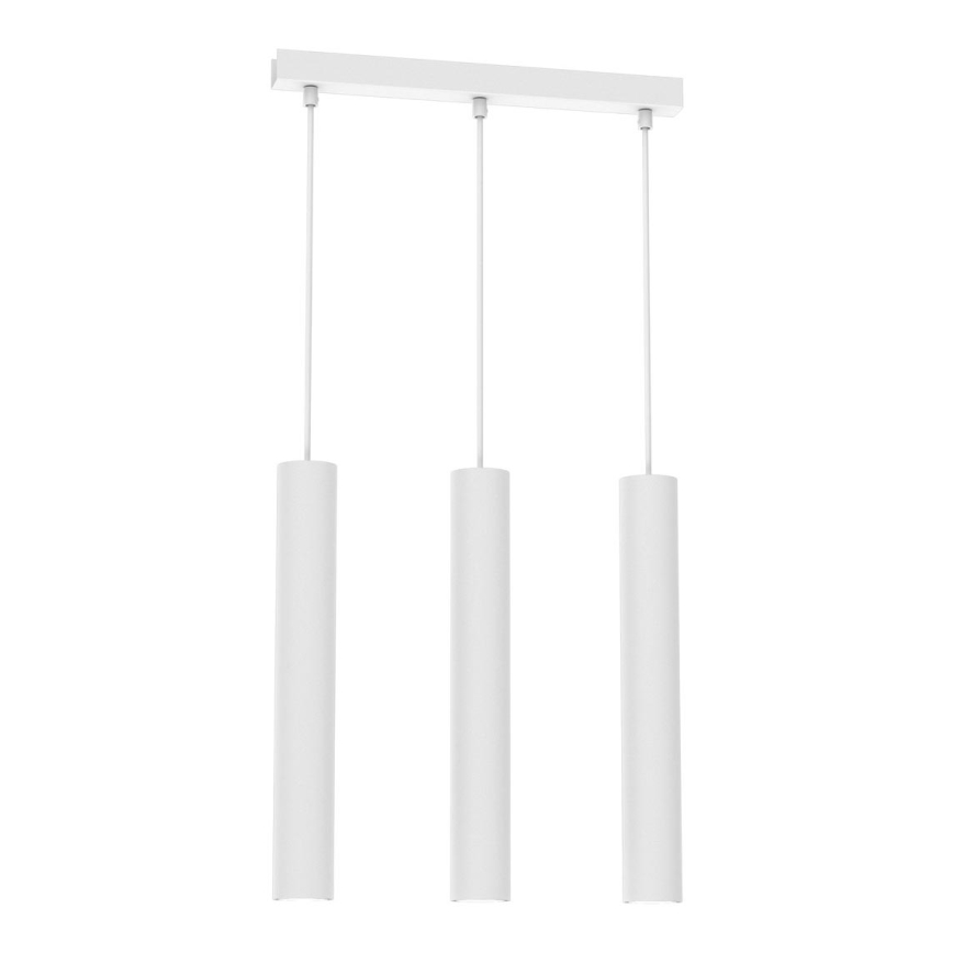 Suspension filaire HUDSON 3xGU10/8W/230V blanc