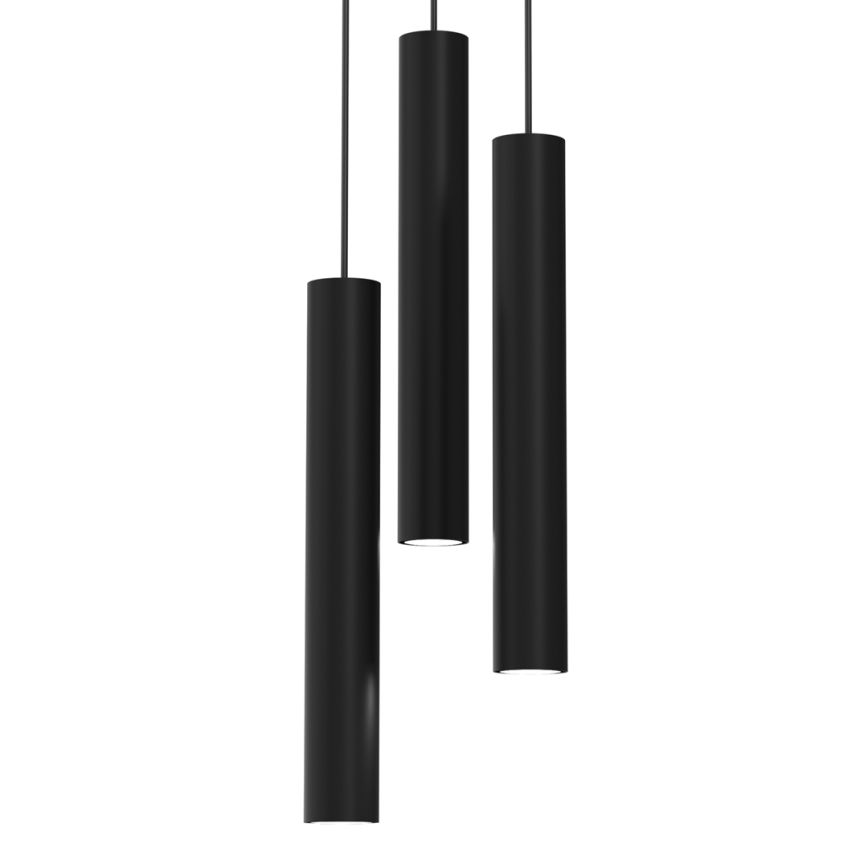 Suspension filaire HUDSON 3xGU10/8W/230V noir