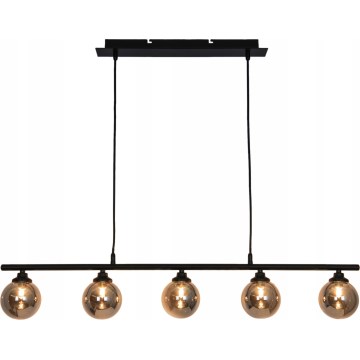 Suspension filaire IMAGINE 5xG9/40W/230V noir/fumé