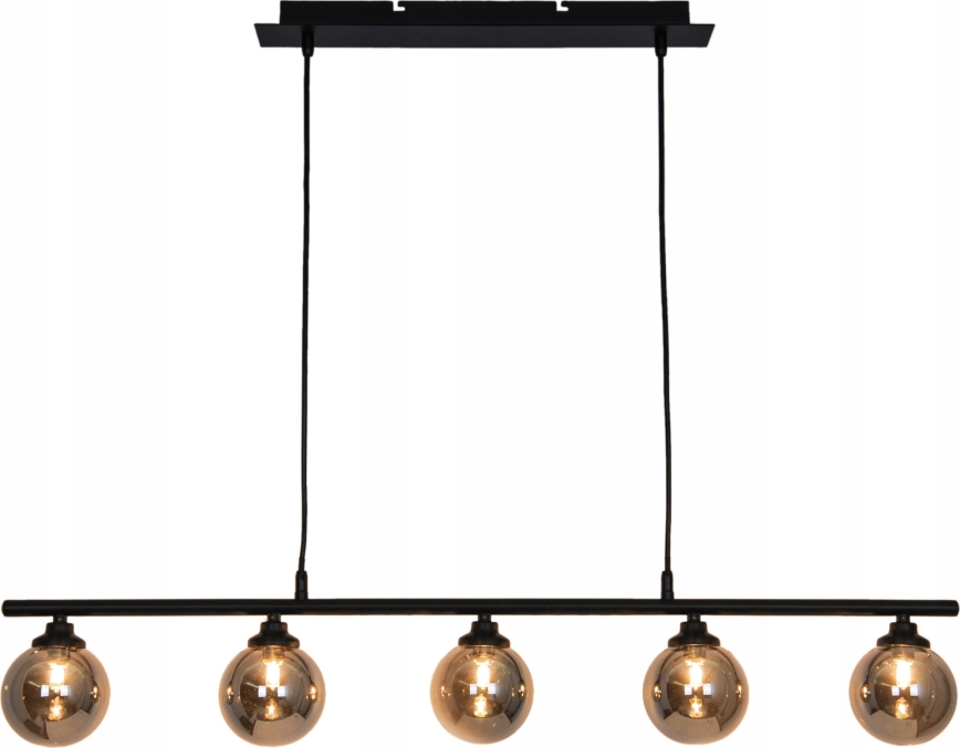Suspension filaire IMAGINE 5xG9/40W/230V noir/fumé