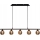 Suspension filaire IMAGINE 5xG9/40W/230V noir/fumé