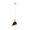 Suspension filaire IRIS 1xE27/40W/230V noire