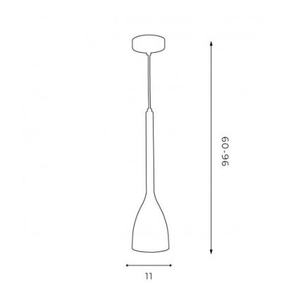 Suspension filaire ISTAPPAR 1xE27/60W/230V noir/doré