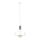 Suspension filaire IZA 1xE27/60W/230V blanc/chrome brillant