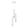 Suspension filaire JOKER 3xGU10/8W/230V blanc/chrome brillant