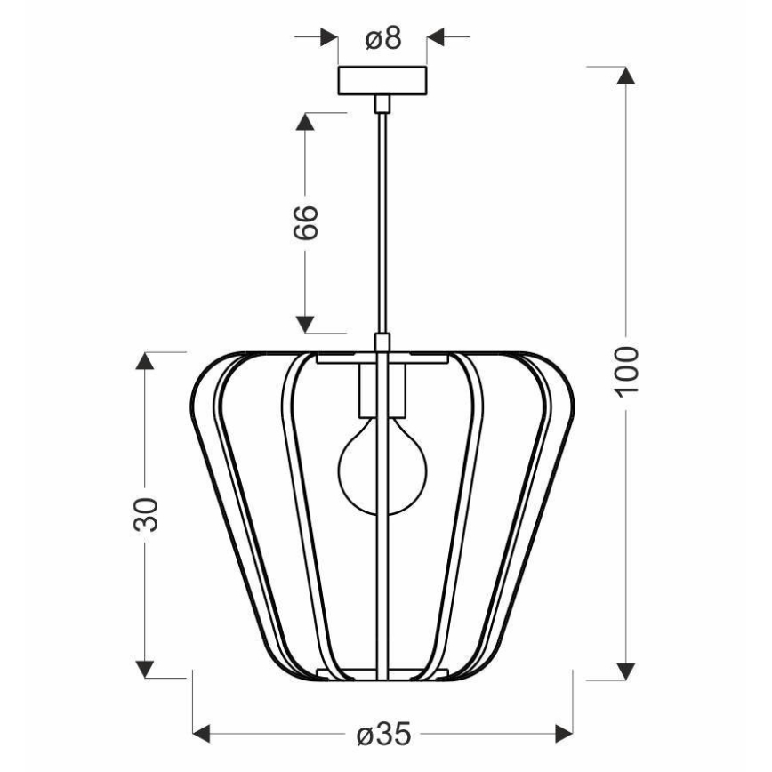 Suspension filaire JONAS 1xE27/40W/230V