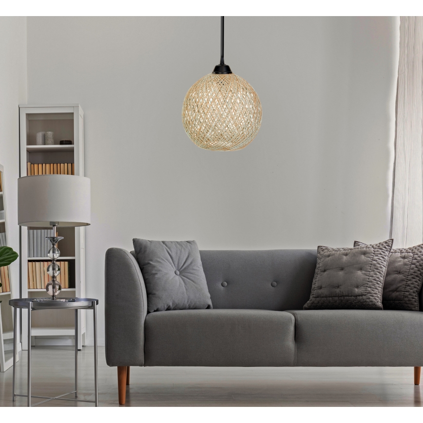 Suspension filaire JUTE 1xE27/60W/230V beige
