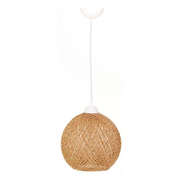 Suspension filaire JUTE 1xE27/60W/230V beige