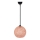 Suspension filaire JUTE 1xE27/60W/230V rose