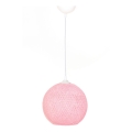 Suspension filaire JUTE 1xE27/60W/230V rose