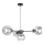 Suspension filaire KALIOPE 4xE27/60W/230V noir/transparent
