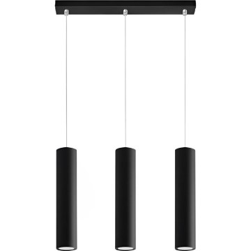 Suspension filaire KARADON 3xGU10/30W/230V noir