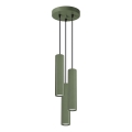 Suspension filaire KARBON 3xGU10/10W/230V vert