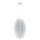 Suspension filaire KAREI 1xE27/20W/230V d. 30 cm blanc