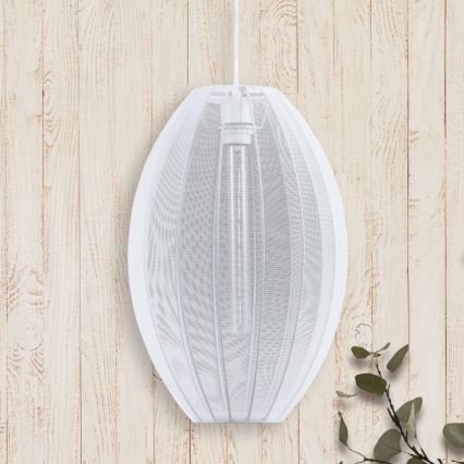 Suspension filaire KAREI 1xE27/20W/230V d. 30 cm blanc