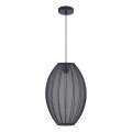 Suspension filaire KAREI 1xE27/20W/230V d. 30 cm noir