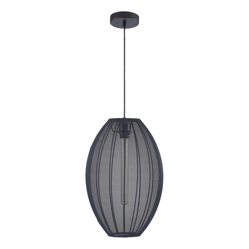 Suspension filaire KAREI 1xE27/20W/230V d. 30 cm noir