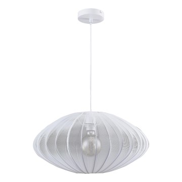 Suspension filaire KINU 1xE27/20W/230V d. 50 cm blanc