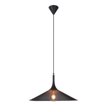 Suspension filaire KIRUNA 1xE27/40W/230V diam. 50 cm noir