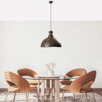 Suspension filaire KURE 1xE27/40W/230V d. 40 cm gris