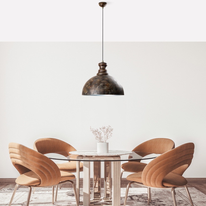 Suspension filaire KURE 1xE27/40W/230V d. 40 cm gris