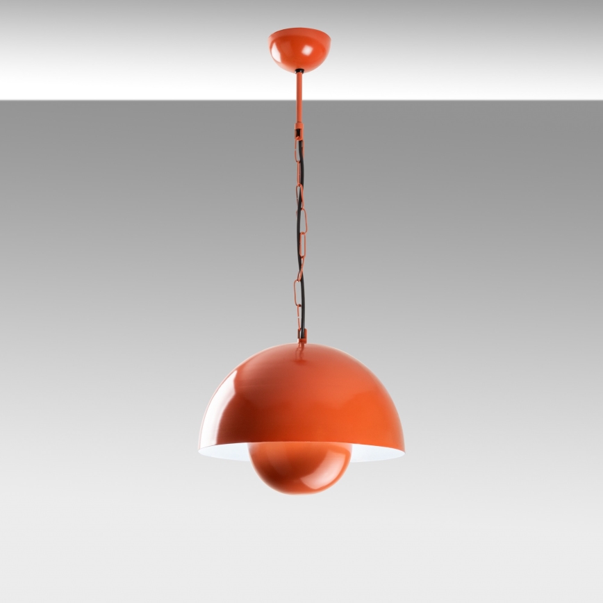 Suspension filaire KURE 1xE27/40W/230V orange