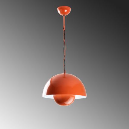 Suspension filaire KURE 1xE27/40W/230V orange