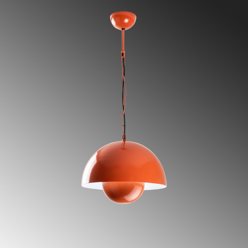 Suspension filaire KURE 1xE27/40W/230V orange