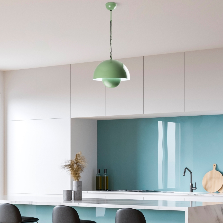 Suspension filaire KURE 1xE27/40W/230V vert