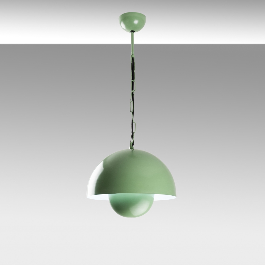 Suspension filaire KURE 1xE27/40W/230V vert