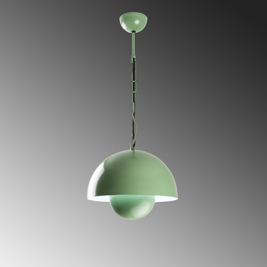 Suspension filaire KURE 1xE27/40W/230V vert