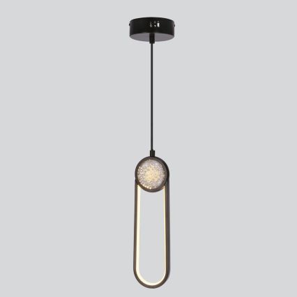 Suspension filaire LACRIMA LED/15W/230V 3000K noir