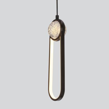Suspension filaire LACRIMA LED/15W/230V 3000K noir