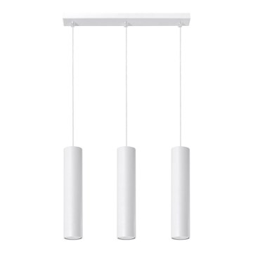 Suspension filaire LAGOS 3 3xGU10/10W/230V blanc