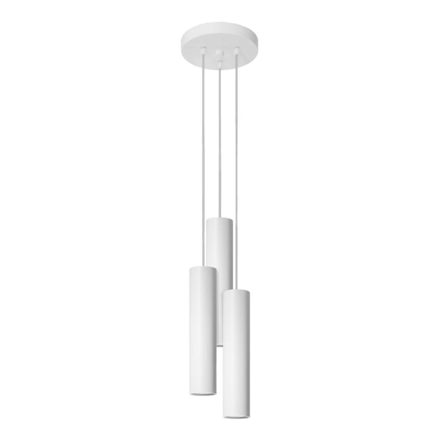 Suspension filaire LAGOS 3xGU10/10W/230V blanc