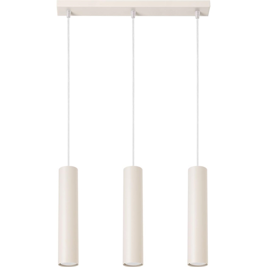 Suspension filaire LAGOS 3xGU10/10W/230V crème