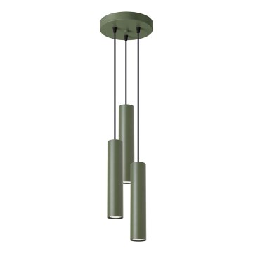Suspension filaire LAGOS 3xGU10/10W/230V vert