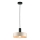 Suspension filaire LATTE 1xE27/60W/230V beige/noir