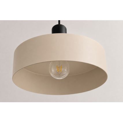 Suspension filaire LATTE 3xE27/60W/230V beige/noir