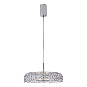 Suspension filaire LED/10W/230V 3000K chrome brillant d. 35 cm
