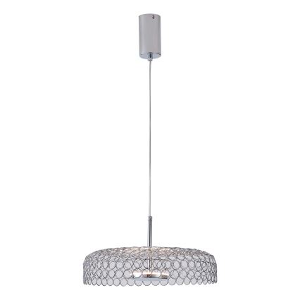 Suspension filaire LED/10W/230V 3000K chrome brillant d. 35 cm