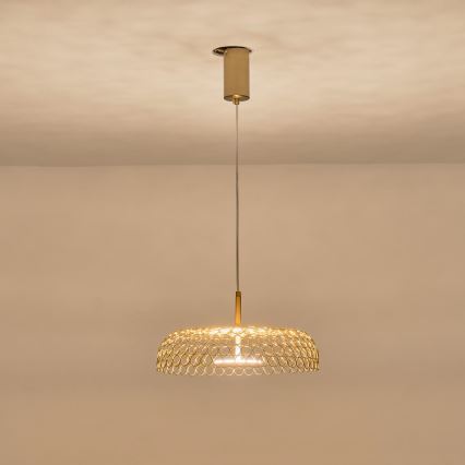 Suspension filaire LED/10W/230V 3000K doré d. 35 cm