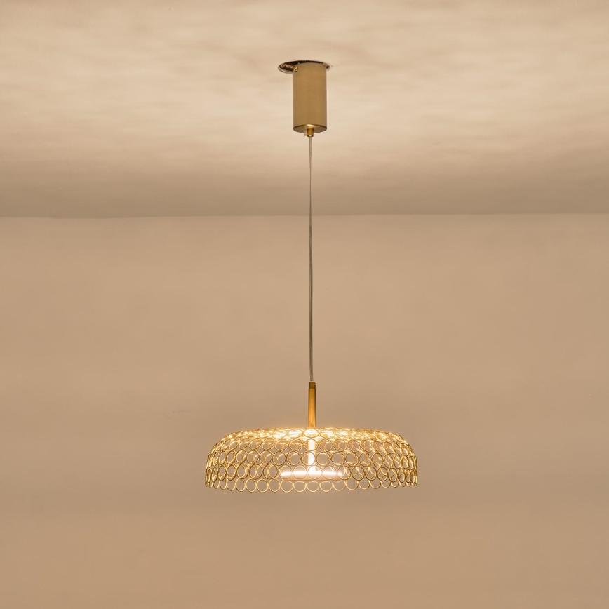 Suspension filaire LED/10W/230V 3000K doré d. 35 cm