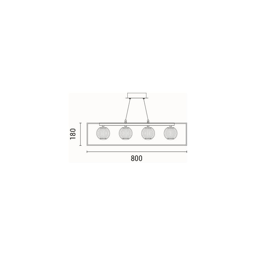 Suspension filaire LED/14W/230V 3000K