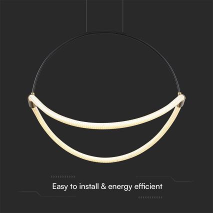 Suspension filaire LED/16W/230V 3000K d. 50 cm