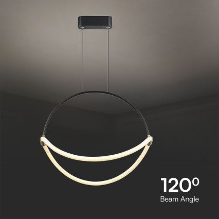 Suspension filaire LED/16W/230V 3000K d. 50 cm