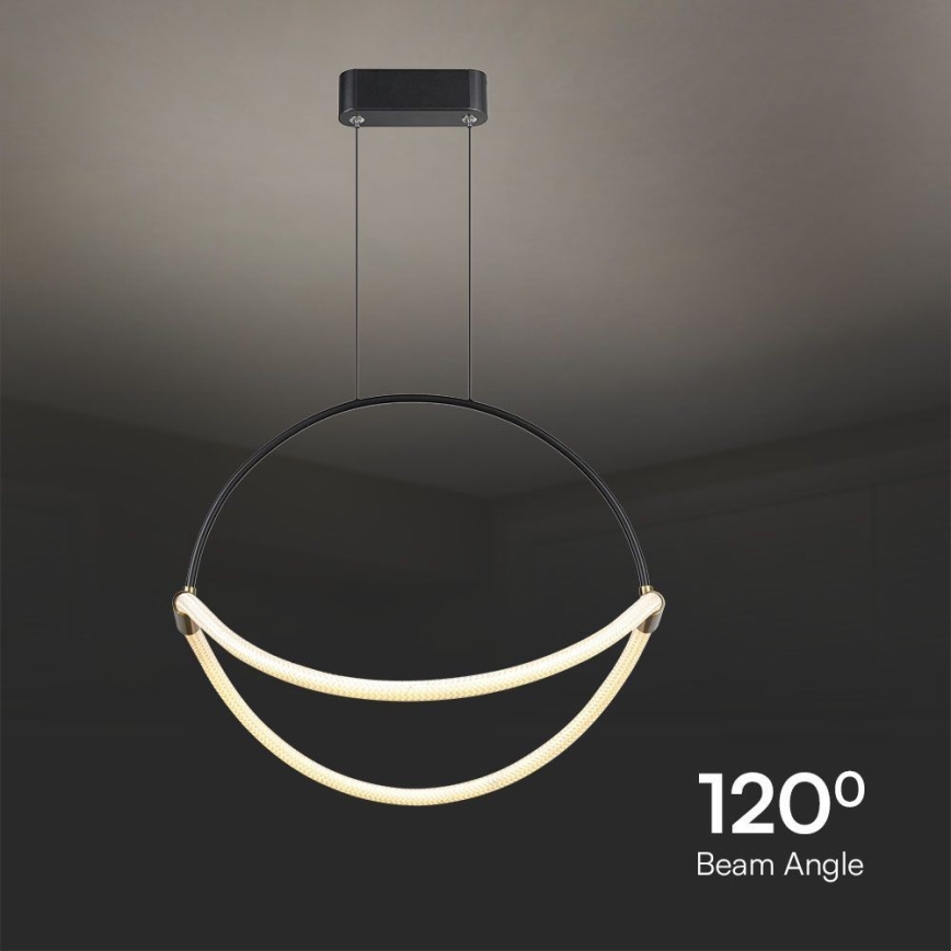 Suspension filaire LED/16W/230V 3000K d. 50 cm