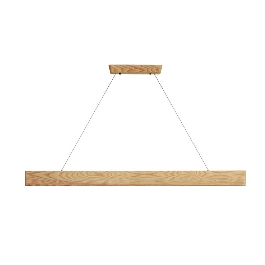 Suspension filaire LED/22W/230V 4000K 120 cm frêne/bois massif