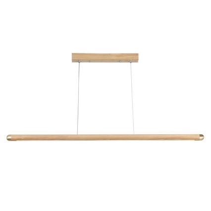 Suspension filaire LED/22W/230V 4000K 120 cm frêne/bois massif