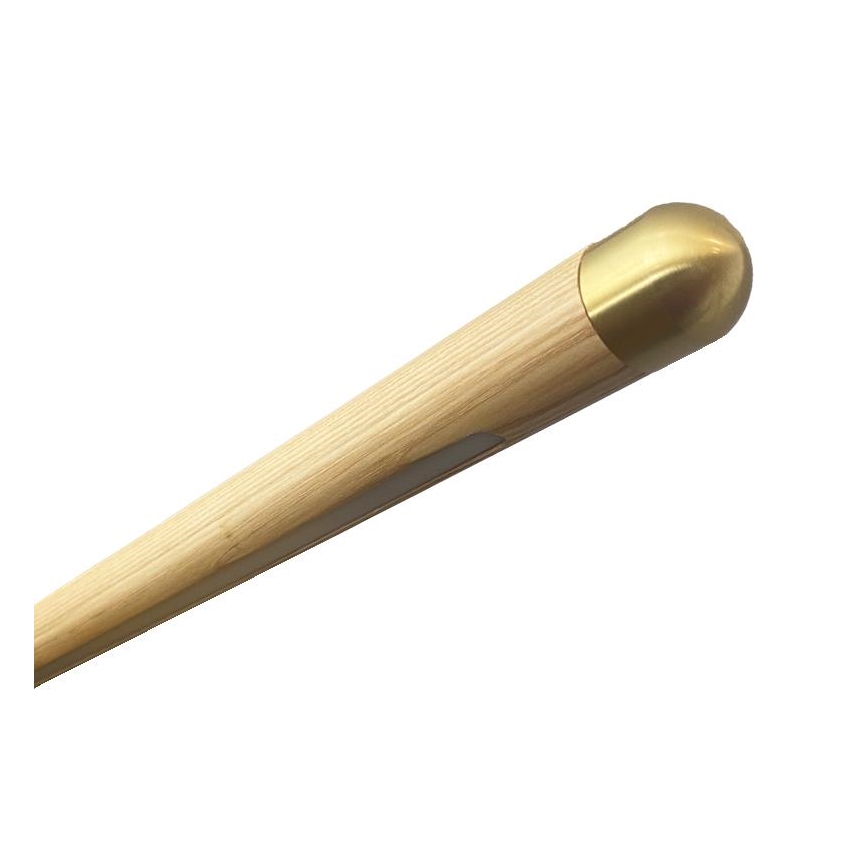 Suspension filaire LED/22W/230V 4000K 120 cm frêne/bois massif